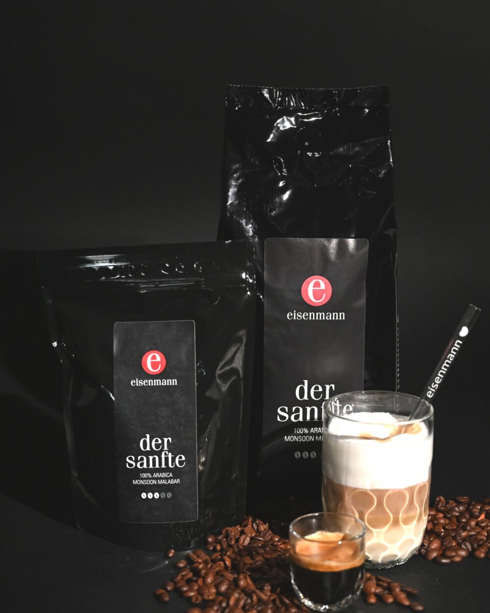Pure Genuss Momente bei Eisenmann - Entdecke die hochwertigen Kaffeesorten: "der sanfte" Monsoon Malabar 100% Arabica - ein exotisches Geschmackserlebnis!