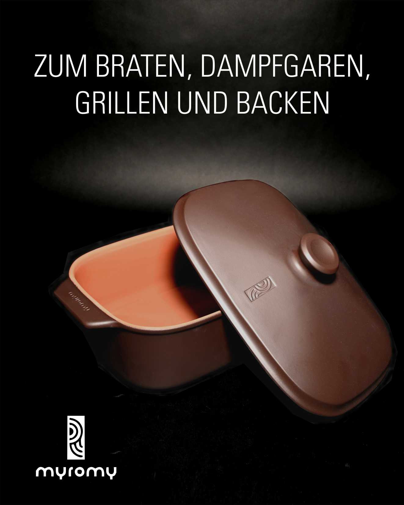 myromy zum Braten, Dampfgaren, Grillen und Backen!